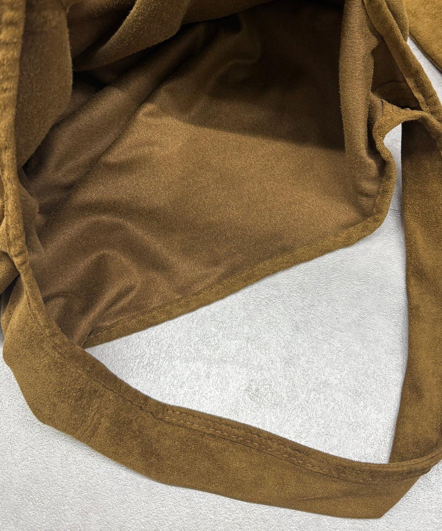 仿麂皮單肩手提包