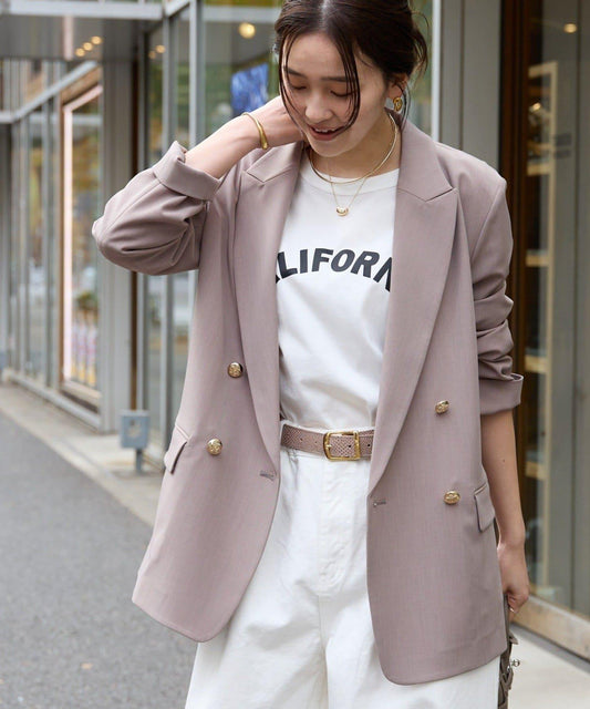 【可通勤休閒兩用】乾爽斜紋布尖領西裝外套/預計2月上旬發貨