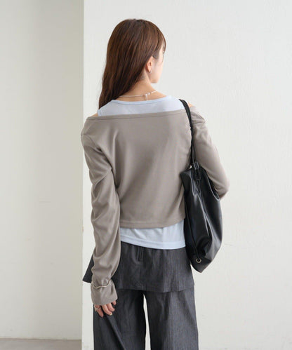 拼色層疊長袖T恤