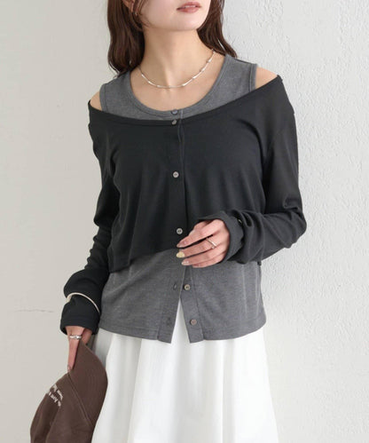 拼色層疊長袖T恤