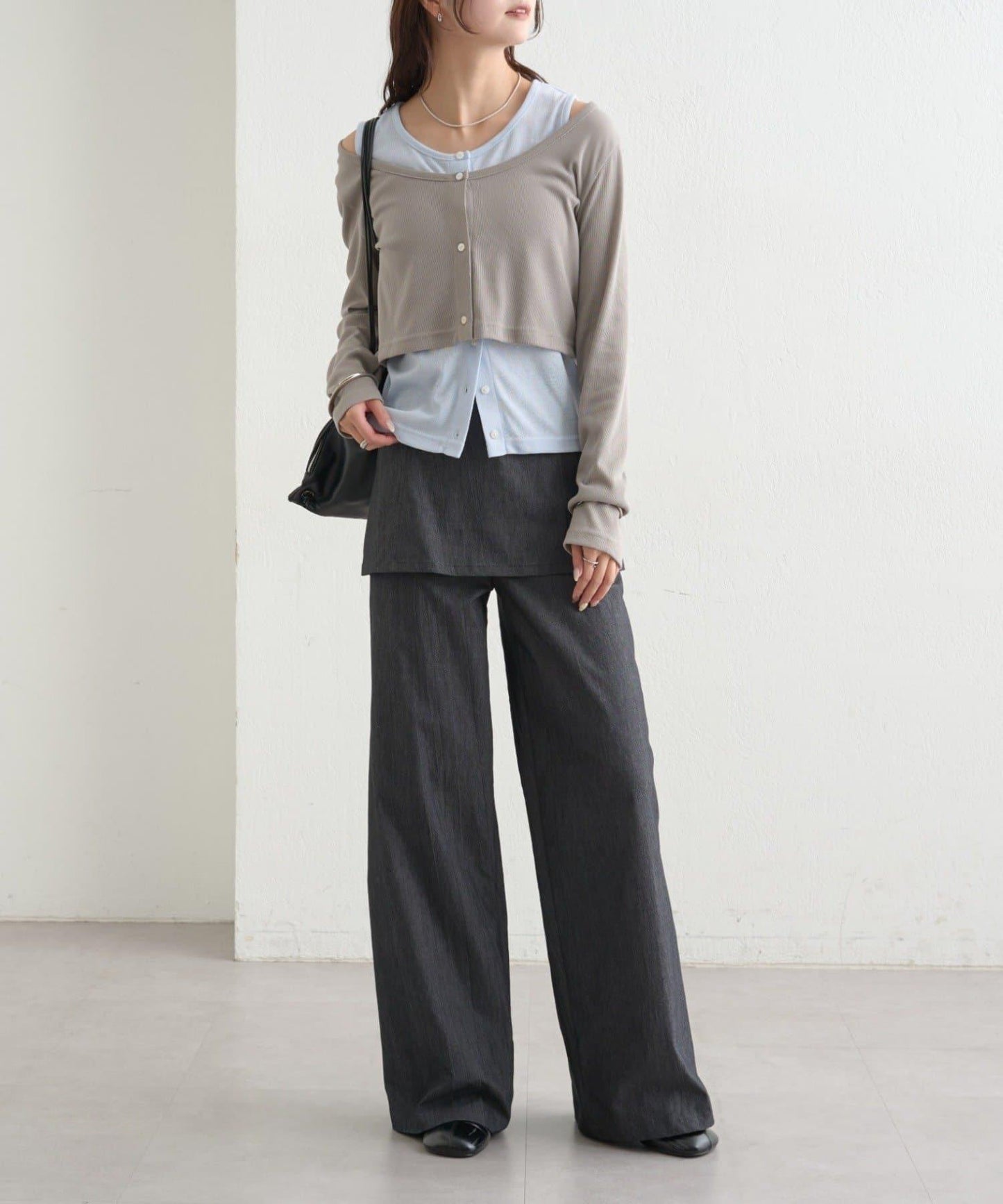 拼色層疊長袖T恤