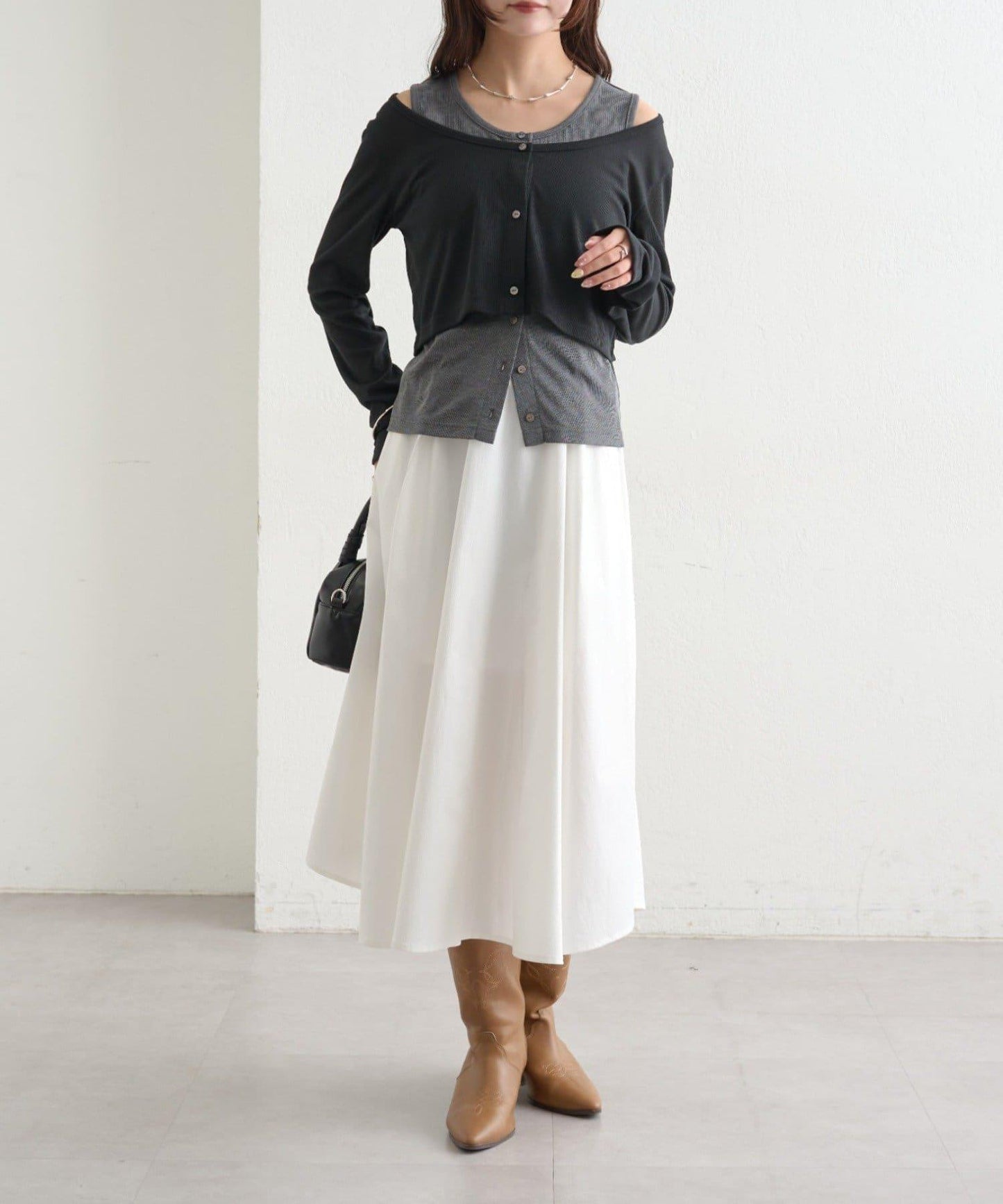 拼色層疊長袖T恤