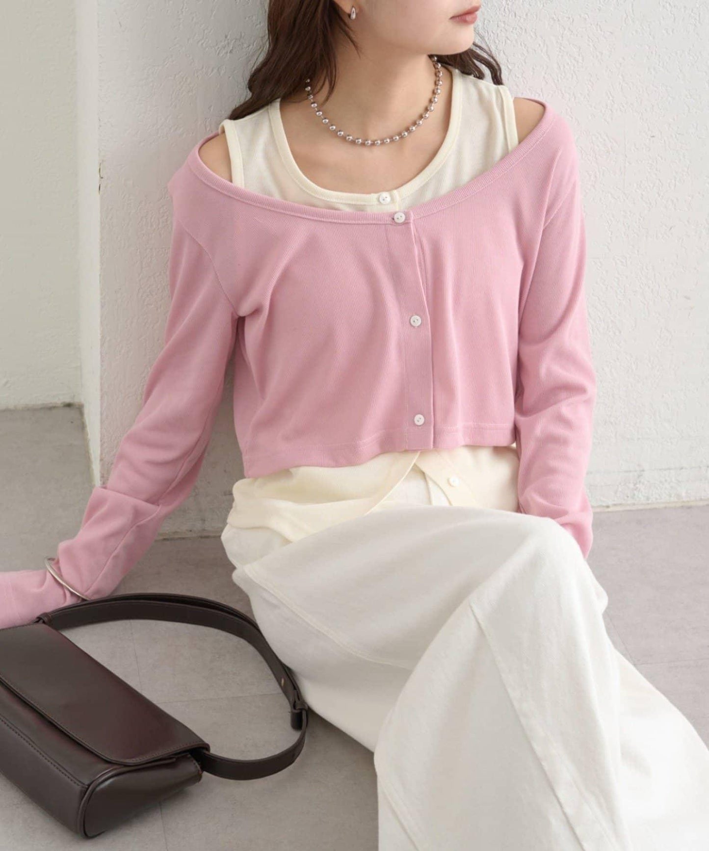 拼色層疊長袖T恤