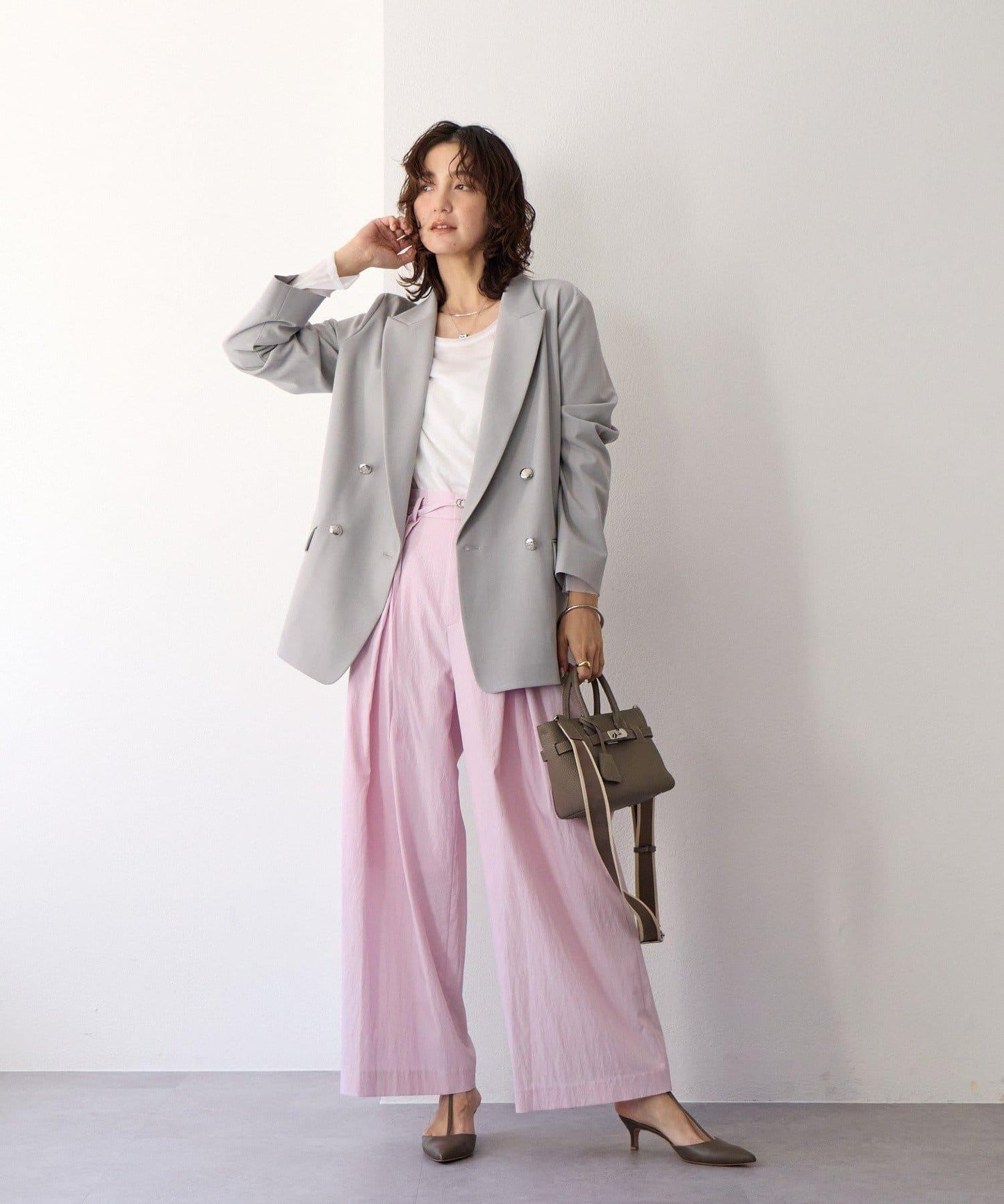 【袖口網紗點綴】拼接網紗長袖T恤/預計2月上旬發貨