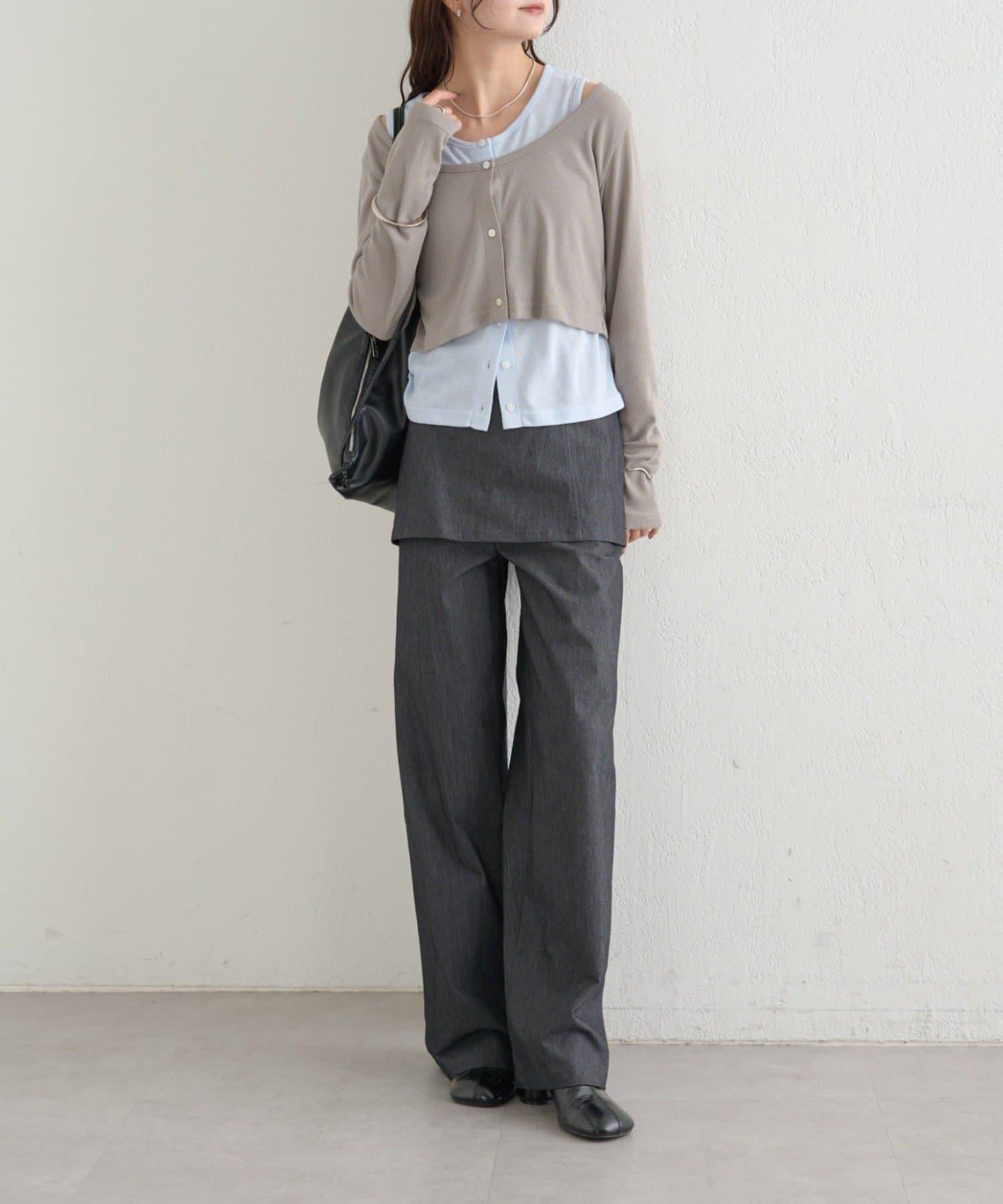 拼色層疊長袖T恤