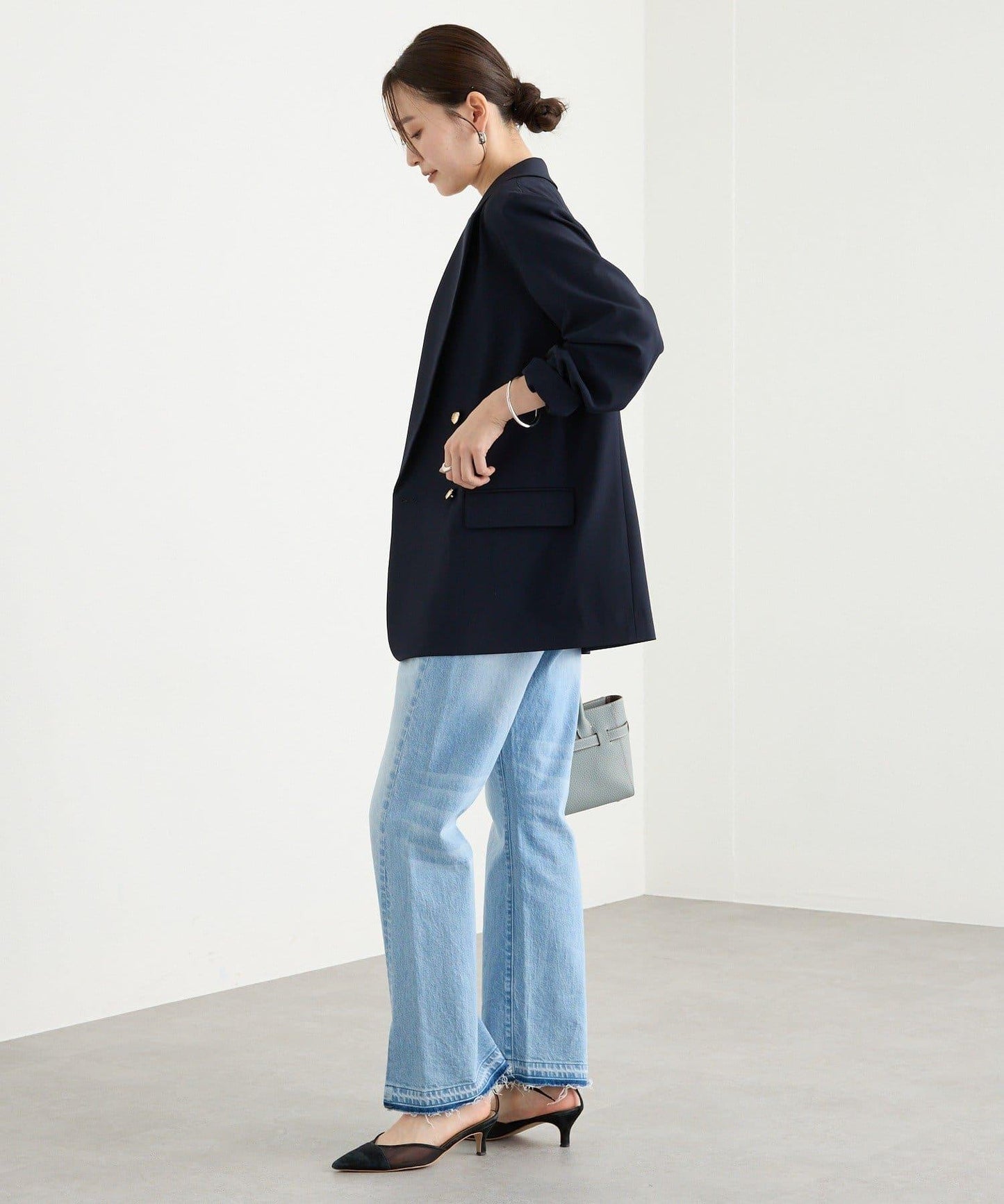 【可通勤休閒兩用】乾爽斜紋布尖領西裝外套/預計2月上旬發貨