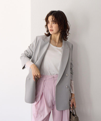 【袖口網紗點綴】拼接網紗長袖T恤/預計2月上旬發貨