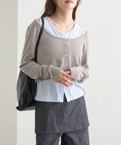 拼色層疊長袖T恤