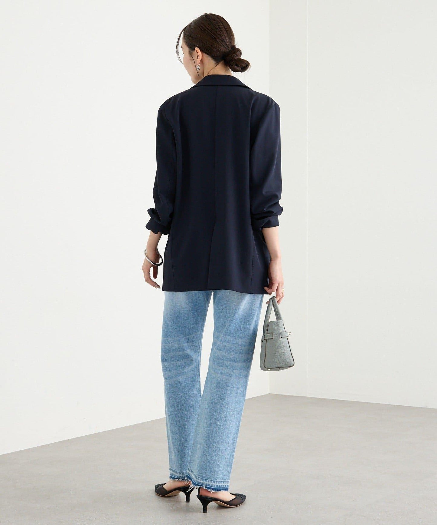 【可通勤休閒兩用】乾爽斜紋布尖領西裝外套/預計2月上旬發貨