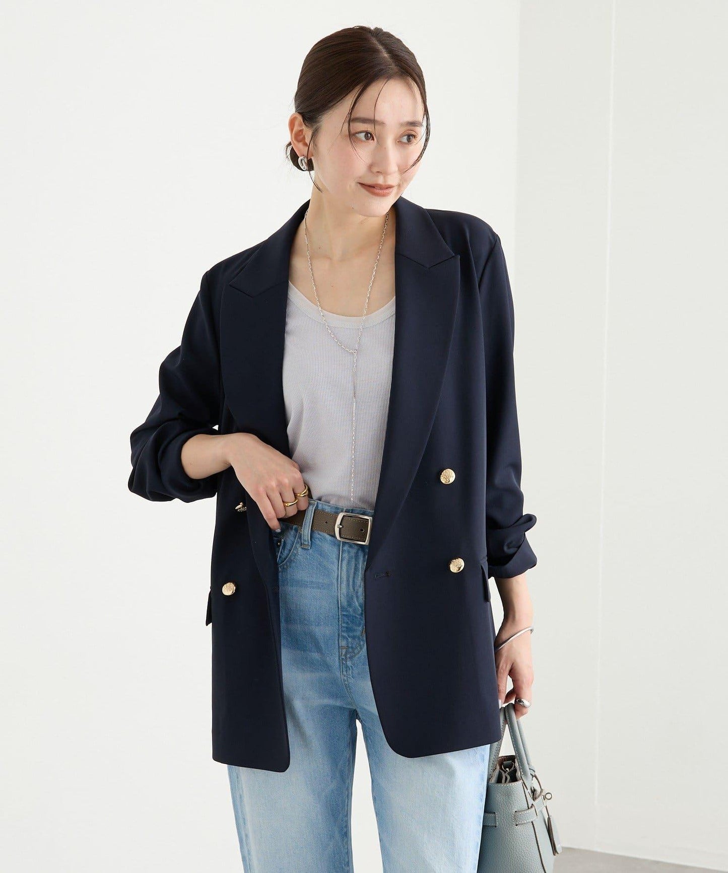 【可通勤休閒兩用】乾爽斜紋布尖領西裝外套/預計2月上旬發貨