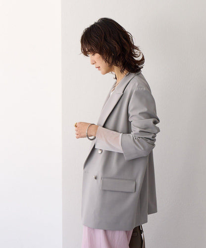 【袖口網紗點綴】拼接網紗長袖T恤/預計2月上旬發貨