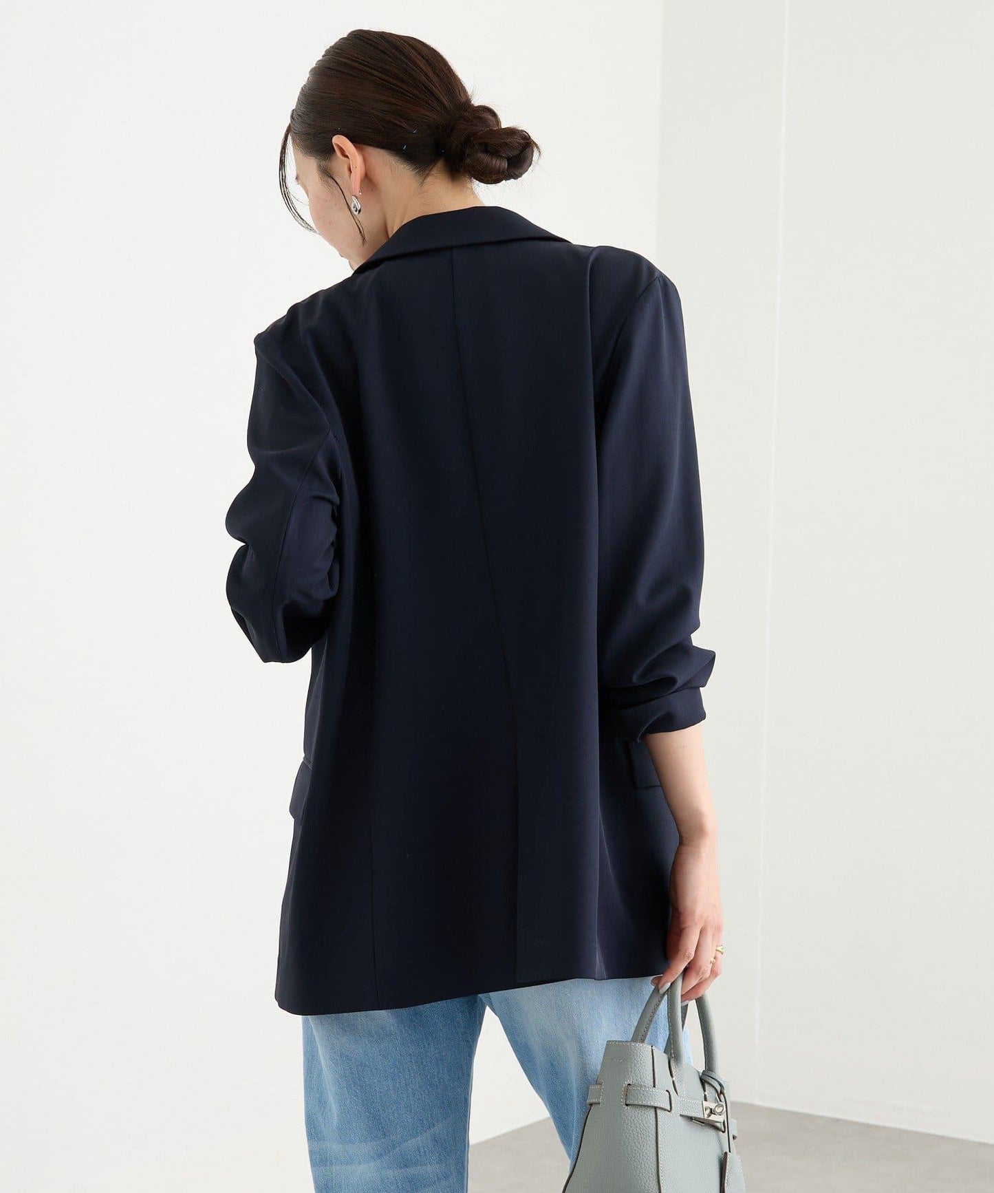 【可通勤休閒兩用】乾爽斜紋布尖領西裝外套/預計2月上旬發貨