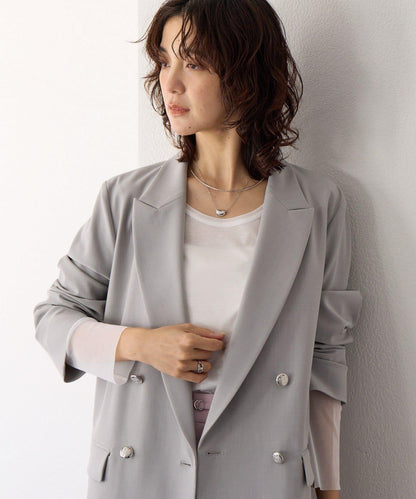 【可通勤休閒兩用】乾爽斜紋布尖領西裝外套/預計2月上旬發貨