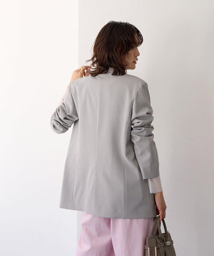 【可通勤休閒兩用】乾爽斜紋布尖領西裝外套/預計2月上旬發貨