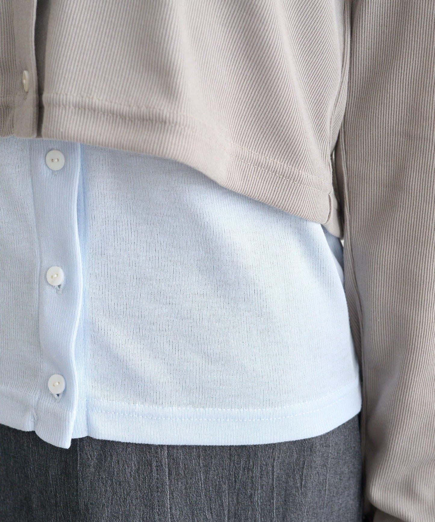 拼色層疊長袖T恤