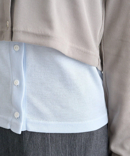 拼色層疊長袖T恤