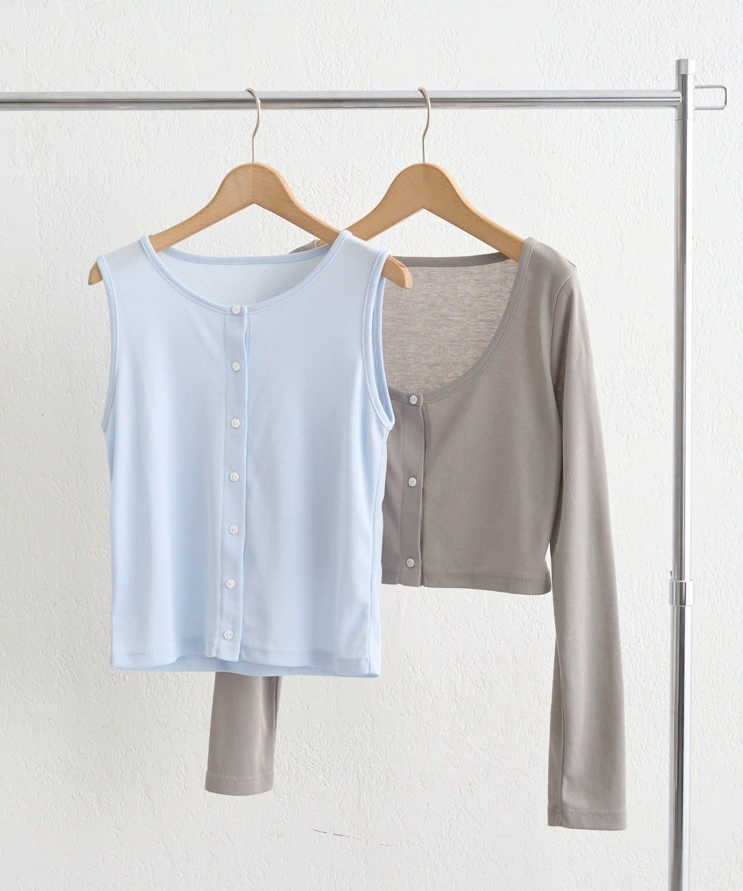 拼色層疊長袖T恤