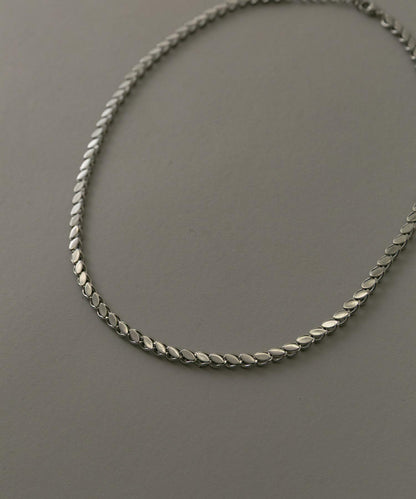 不鏽鋼樹葉造型鏈條項鍊