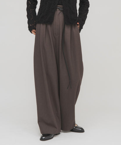 2尺碼可選腰帶套裝西裝褲