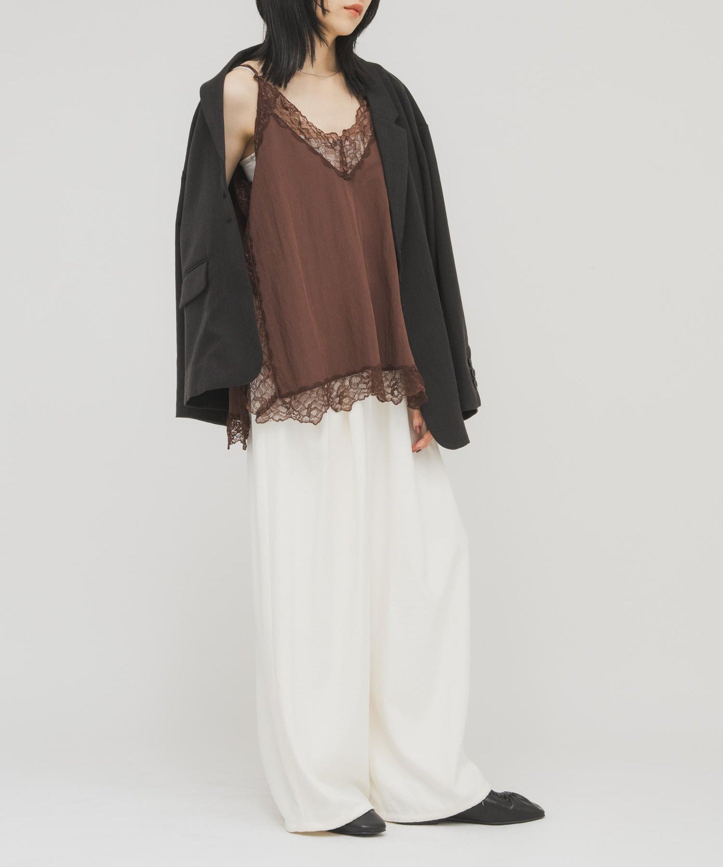 復古風蕾絲吊帶背心