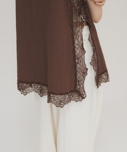 復古風蕾絲吊帶背心