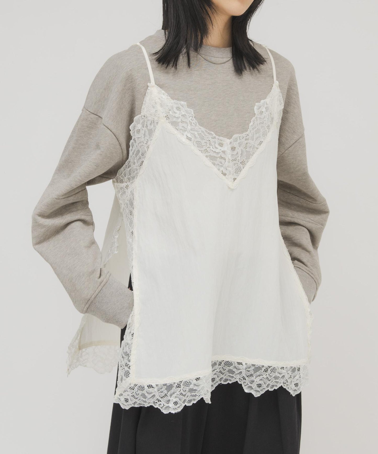 復古風蕾絲吊帶背心