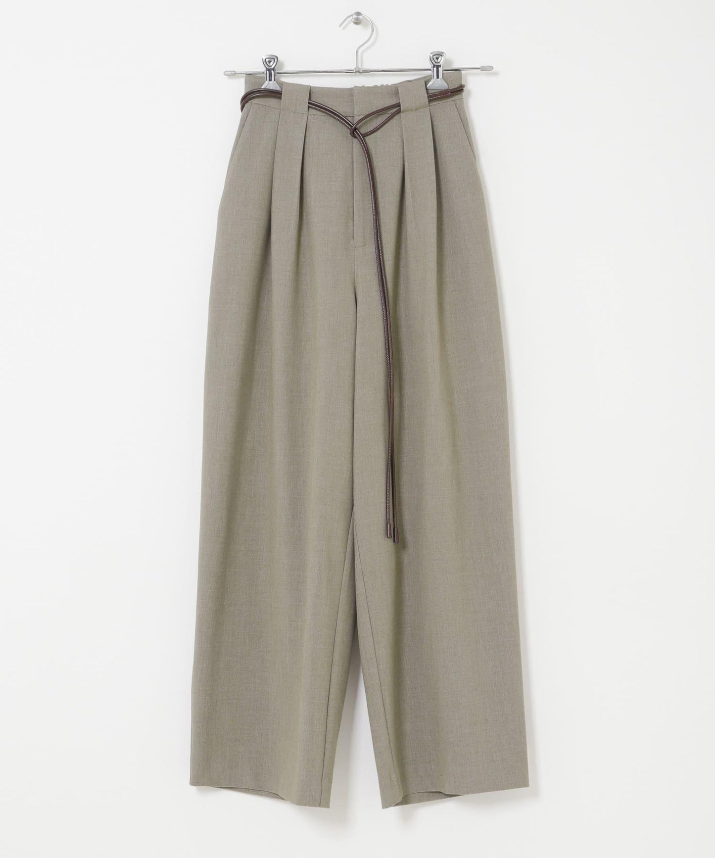 2尺碼可選腰帶套裝西裝褲