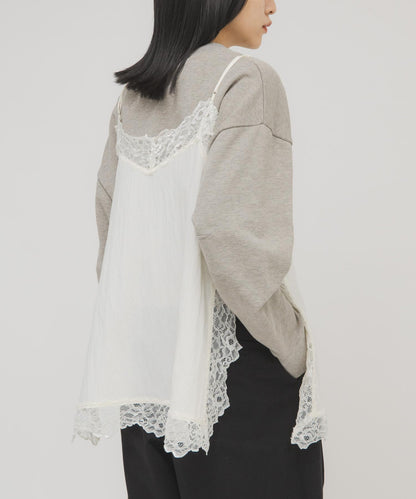 復古風蕾絲吊帶背心