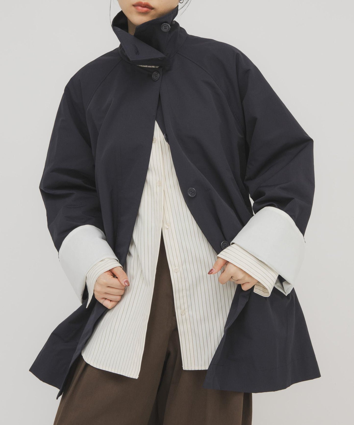 帳篷版型寬鬆中長款大衣