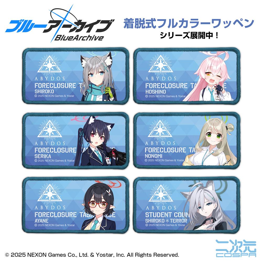 Blue Archive（蔚藍檔案） アヤネ 可拆卸全綵布貼