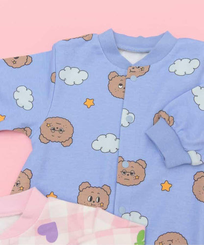 Bpop POP全印花順滑連體衣