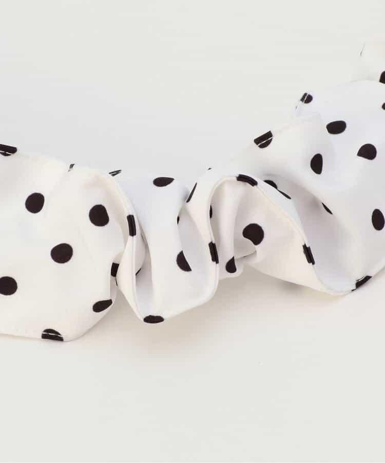 褶皺波點單肩包