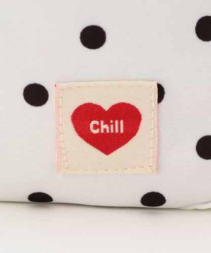 褶皺波點單肩包