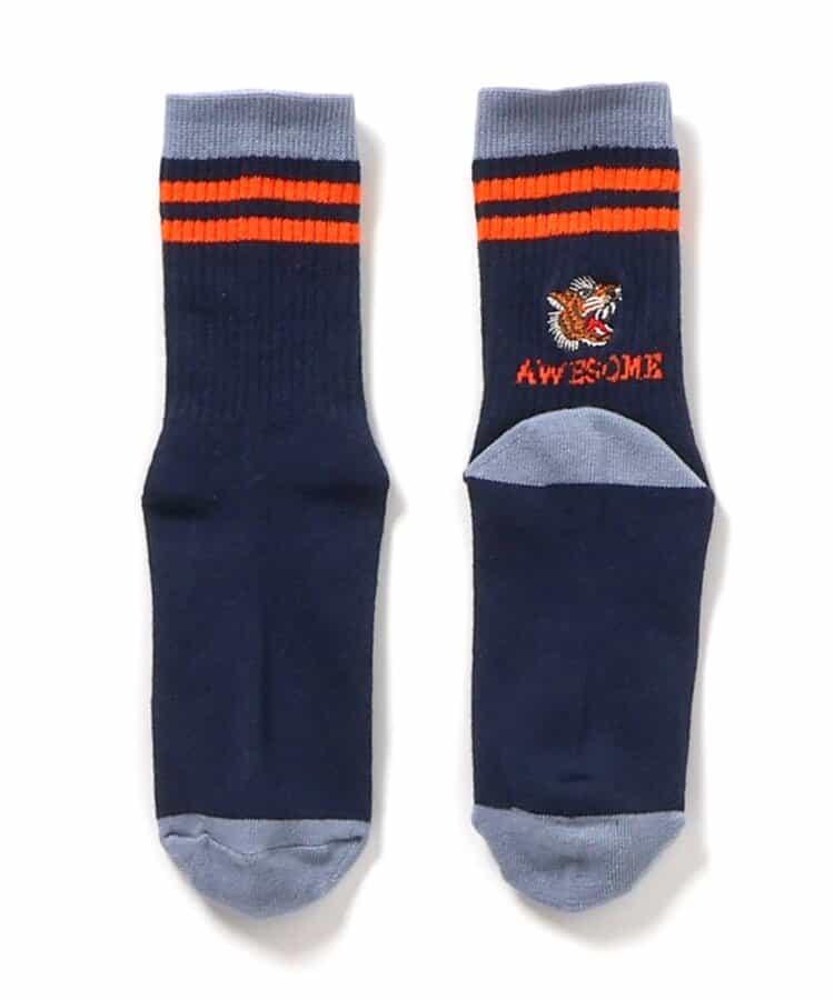 3P裝A 條紋圖案襪