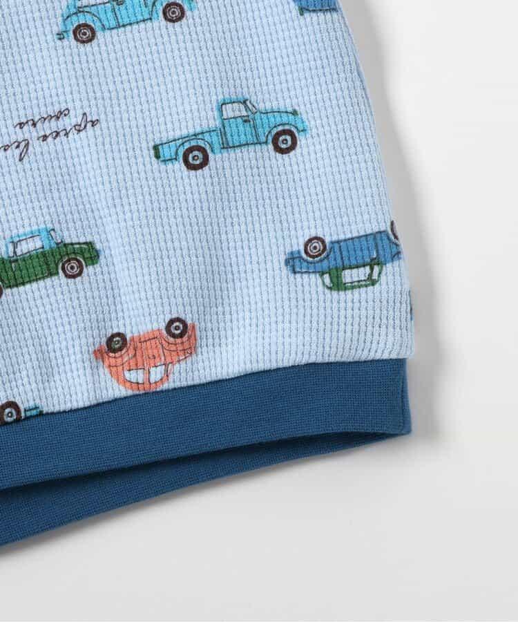 恐龍·汽車圖案睡衣 十分褲