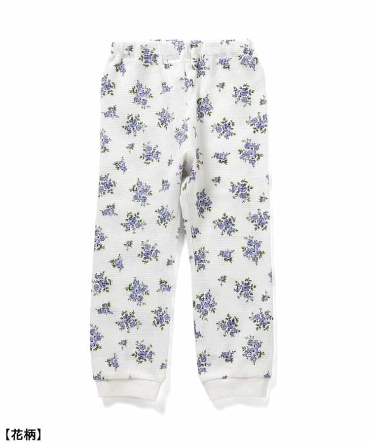 花卉蛋糕圖案長袖長褲睡衣