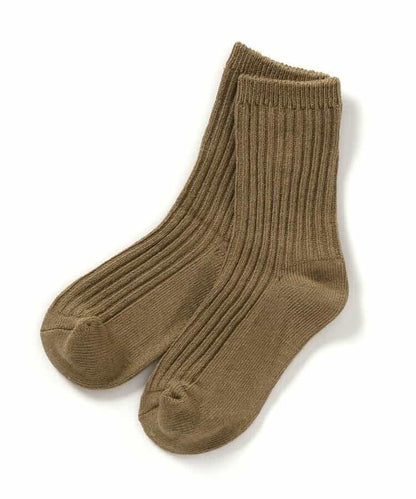 3P裝A款自然色羅紋襪