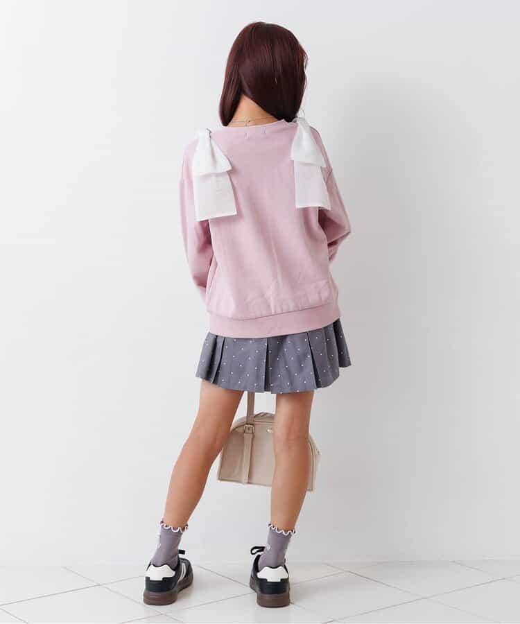 肩部蝴蝶結衛衣