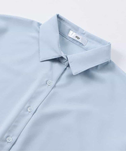 【適合禮儀場合】鏤空編織針織背心&襯衫套裝