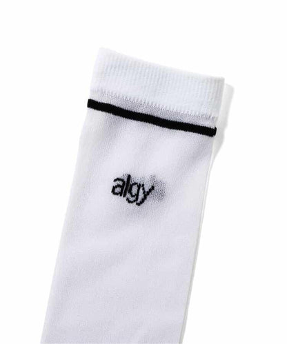 algy標誌透膚高筒襪