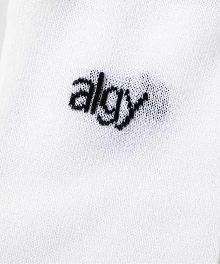 algy標誌透膚高筒襪