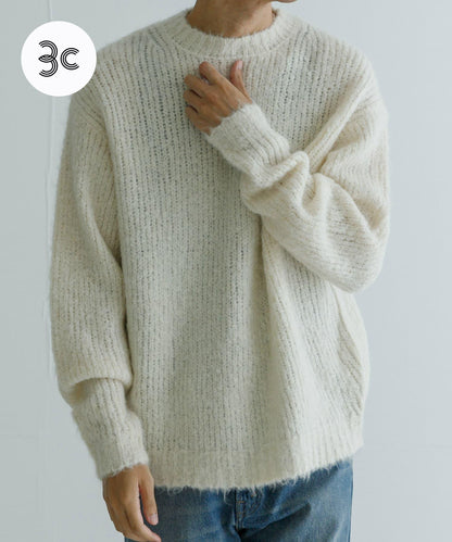new basic ALPACA TSUMUGI KNIT 針織上衣