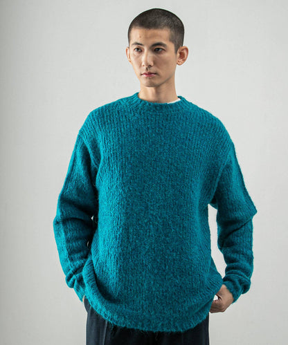 new basic ALPACA TSUMUGI KNIT 針織上衣