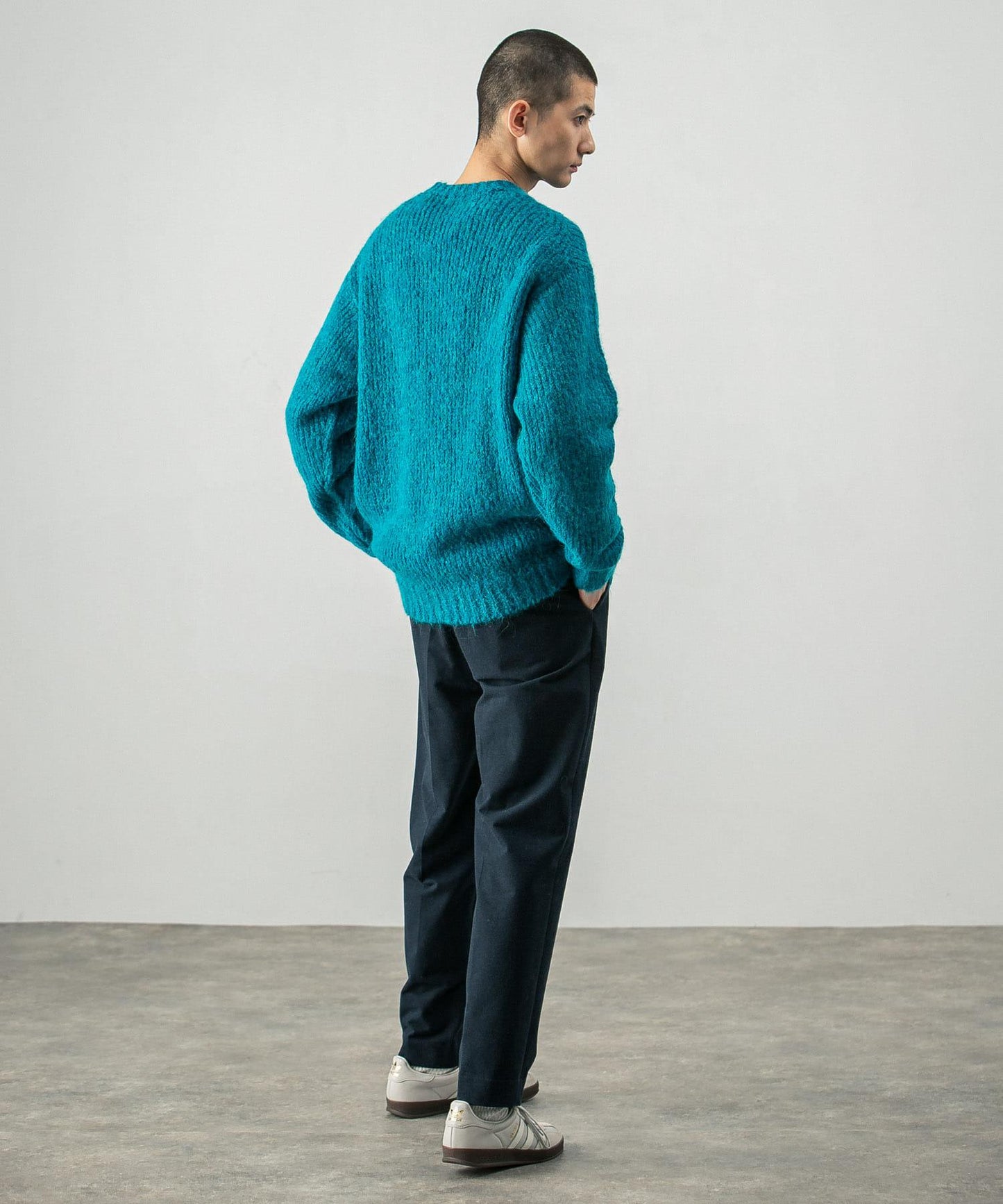 new basic ALPACA TSUMUGI KNIT 針織上衣