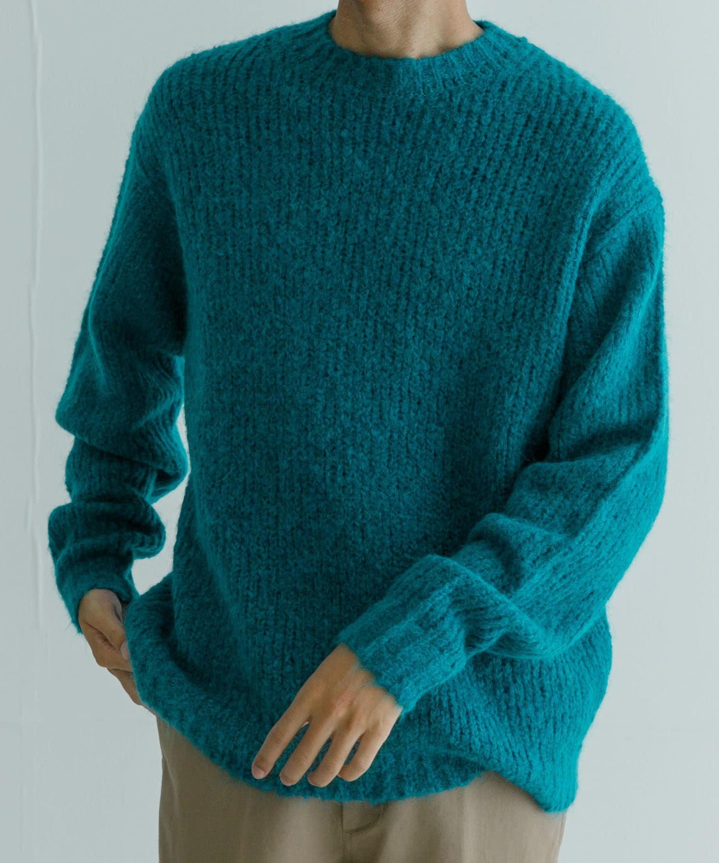 new basic ALPACA TSUMUGI KNIT 針織上衣