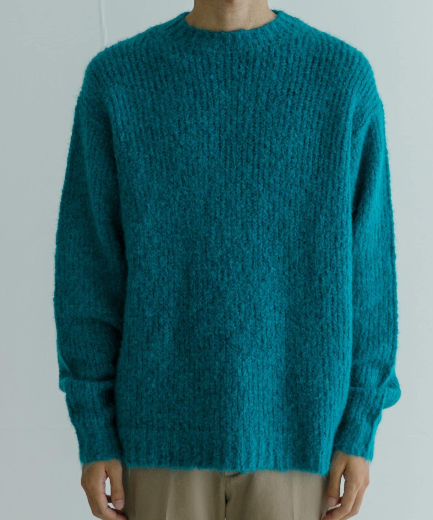 new basic ALPACA TSUMUGI KNIT 針織上衣