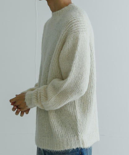 new basic ALPACA TSUMUGI KNIT 針織上衣