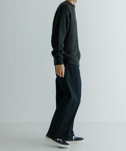 new basic ALPACA TSUMUGI KNIT 針織上衣