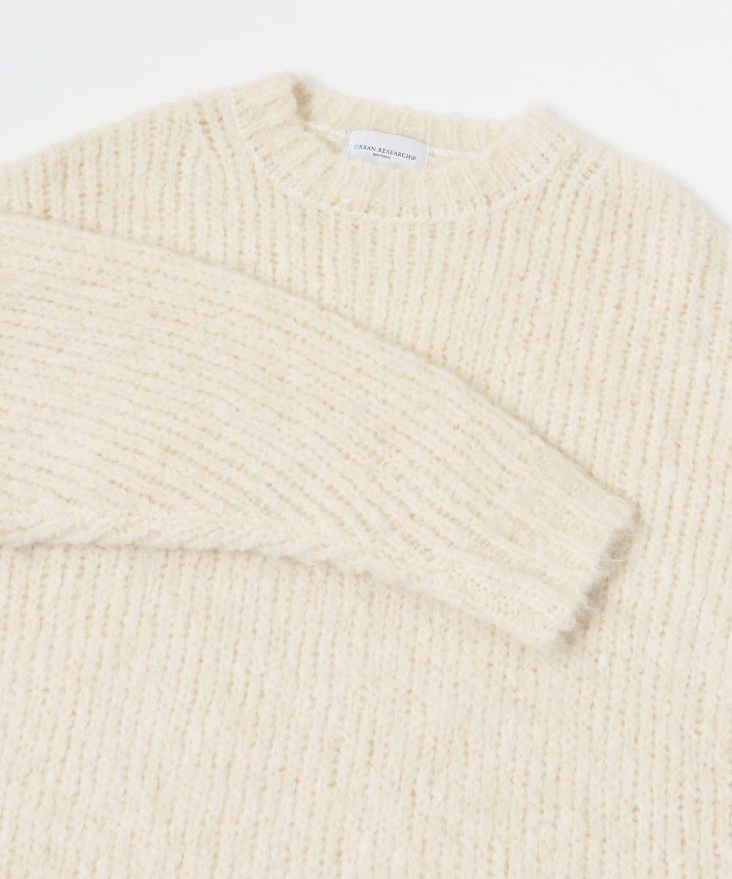 new basic ALPACA TSUMUGI KNIT 針織上衣