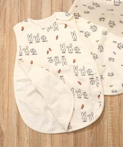 貓兔圖案 紗布睡袋